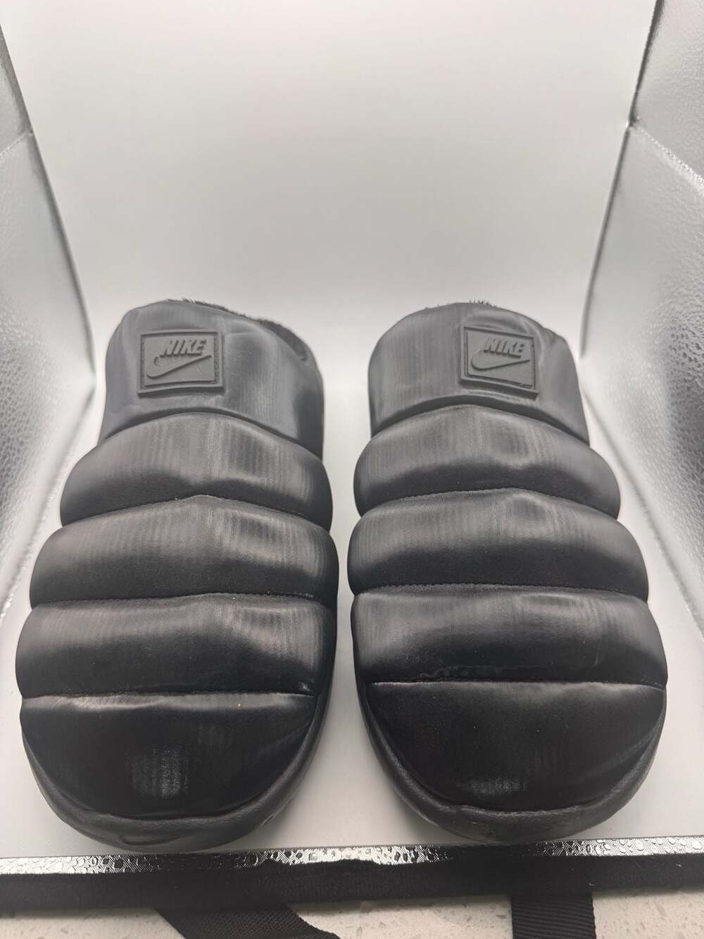Nike Burrow Women Slippers Black Size 9